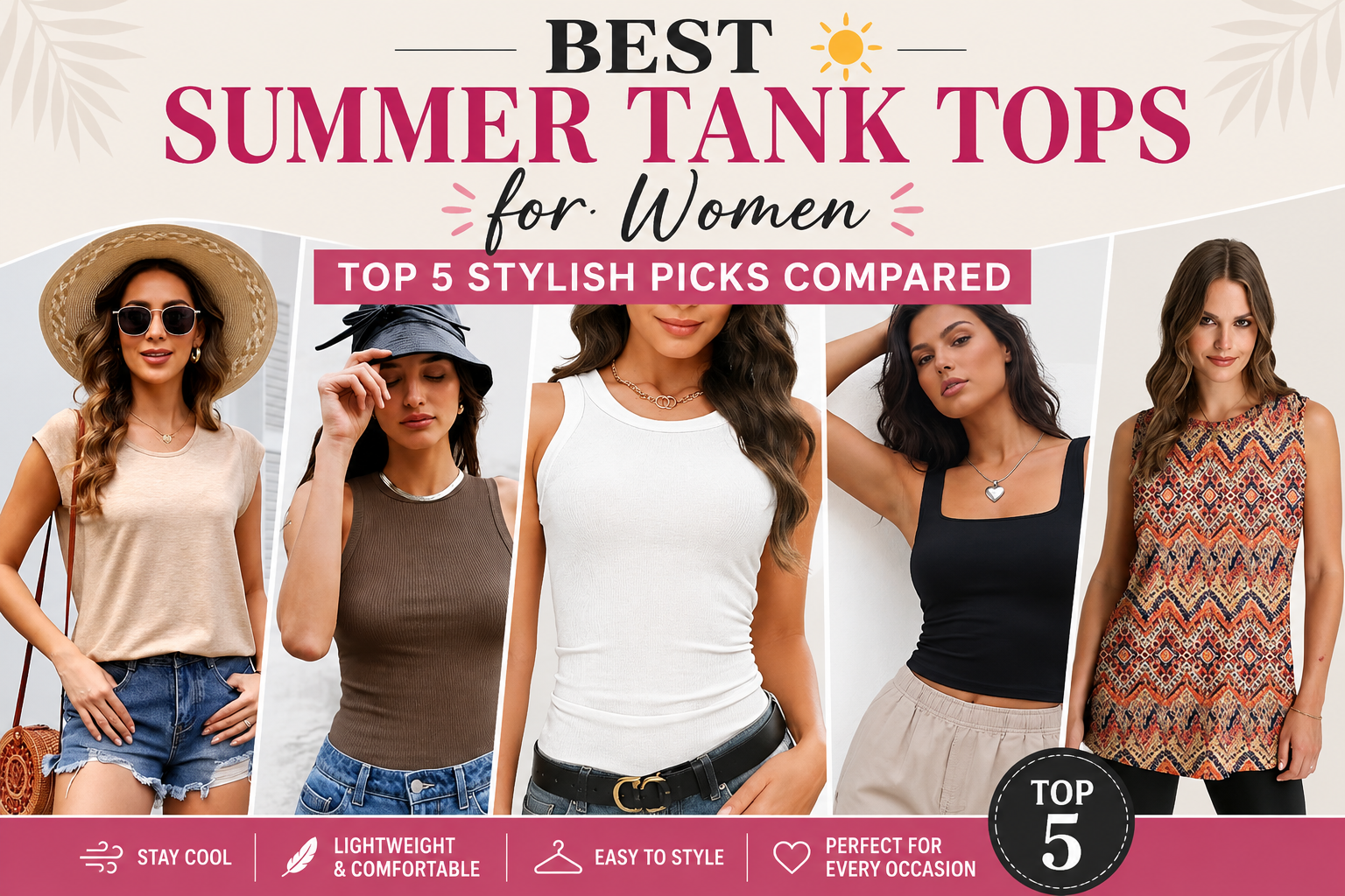 Read more about the article Best Summer Tank Tops for Women: Top 5 Stylish Picks Compared