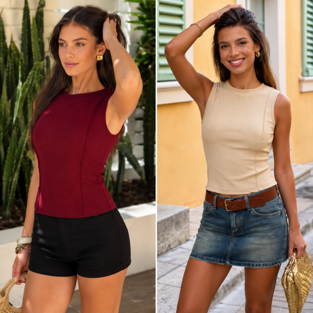 Womens sleeveless tank tops